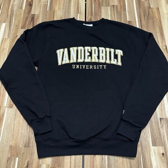 Champion Other - Vanderbilt Commodores Sweatshirt Adult S Black Champion Crewneck College Unisex